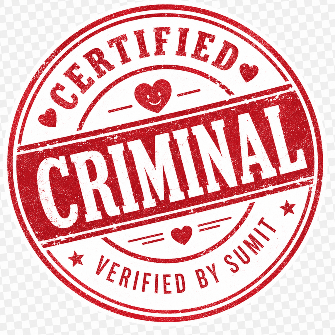 Certified Criminal Stamp
